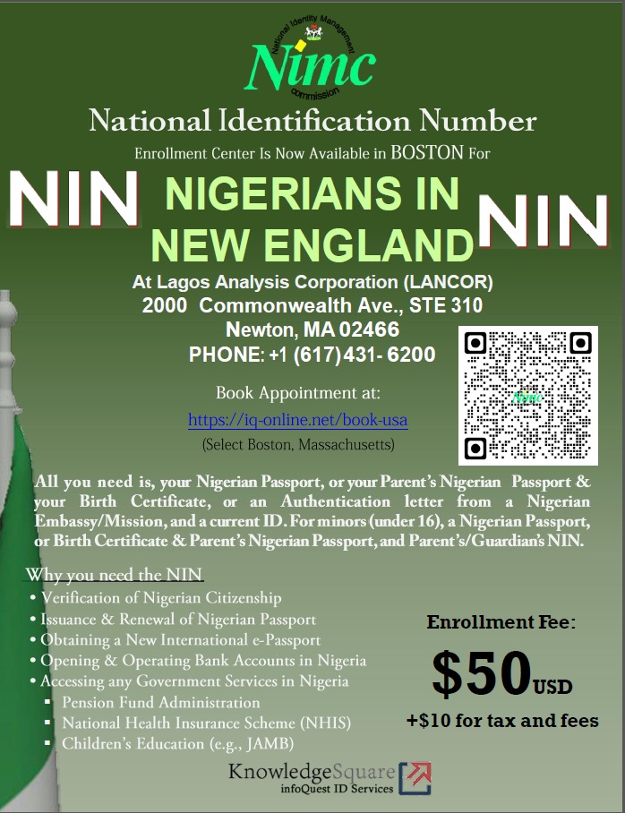 NIN in Massachusetts
